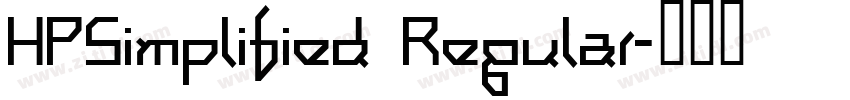 HPSimplified Regular字体转换